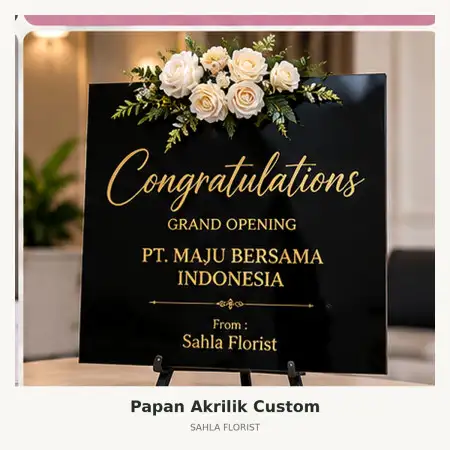 Papan Bunga Akrilik Bengkulu Selatan